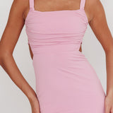 Dream Crush Lace-Up Back Maxi Dress Lilac
