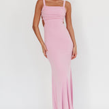 Dream Crush Lace-Up Back Maxi Dress Lilac