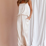 Hotel California Straight Leg Pants Stone