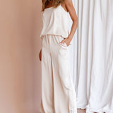 Hotel California Straight Leg Pants Stone