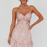 Dream Of You Twist Bodice Mini Dress Rose