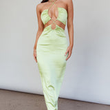 Ryana Cut-Out Drawstring Dress Apple