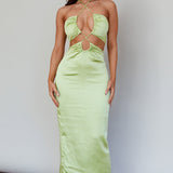 Ryana Cut-Out Drawstring Dress Apple
