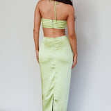 Ryana Cut-Out Drawstring Dress Apple
