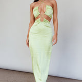 Ryana Cut-Out Drawstring Dress Apple