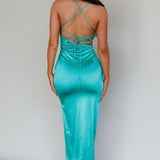 Can't Hardly Wait Cut-Out Midi Dress Green