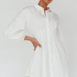 Zurich Long Sleeve Mini Dress White