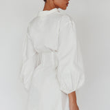 Zurich Long Sleeve Mini Dress White