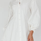 Zurich Long Sleeve Mini Dress White