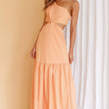Evening Breeze Cut-Out Waist Maxi Dress Mango