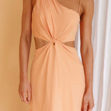 Evening Breeze Cut-Out Waist Maxi Dress Mango