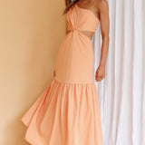 Evening Breeze Cut-Out Waist Maxi Dress Mango