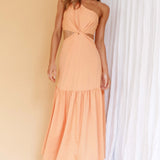 Evening Breeze Cut-Out Waist Maxi Dress Mango