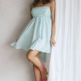 Zhen Bow Tie Back Mini Dress Mint
