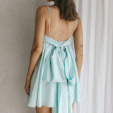 Zhen Bow Tie Back Mini Dress Mint