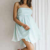 Zhen Bow Tie Back Mini Dress Mint