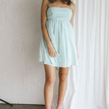 Zhen Bow Tie Back Mini Dress Mint