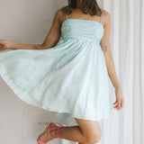 Zhen Bow Tie Back Mini Dress Mint