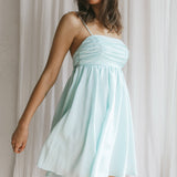 Zhen Bow Tie Back Mini Dress Mint