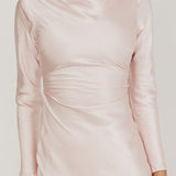 Loveland Cowl Back Midi Dress Baby Pink
