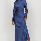 Loveland Cowl Back Midi Dress Navy