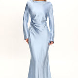 Loveland Cowl Back Midi Dress Ice