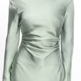 Loveland Cowl Back Midi Dress Sage