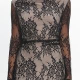 Loveland Off-Shoulder Lace Maxi Dress Black