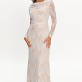 Loveland Off-Shoulder Lace Maxi Dress White