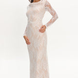 Loveland Off-Shoulder Lace Maxi Dress White