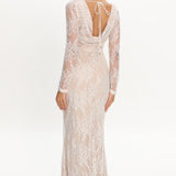 Loveland Off-Shoulder Lace Maxi Dress White
