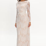 Loveland Off-Shoulder Lace Maxi Dress White