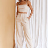 Lyrics Straight Leg Pants Oat