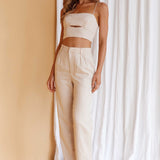 Lyrics Straight Leg Pants Oat