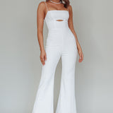 Lyrics Keyhole Jumpsuit White
