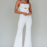 Lyrics Keyhole Jumpsuit White