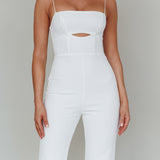 Lyrics Keyhole Jumpsuit White