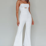 Lyrics Keyhole Jumpsuit White