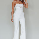 Lyrics Keyhole Jumpsuit White