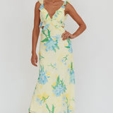 Second Chances Ruffle Trim Maxi Dress Lily Blue