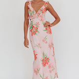 Second Chances Ruffle Trim Maxi Dress Lily Orange