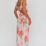 Second Chances Ruffle Trim Maxi Dress Lily Orange
