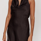 Cassiopeia Open Back Mini Dress Black