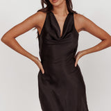 Cassiopeia Open Back Mini Dress Black