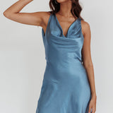Cassiopeia Open Back Mini Dress Ocean