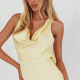 Isabella Open Cowl Back Maxi Dress Butter
