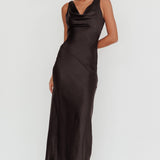 Cassiopeia Open Back Maxi Dress Black
