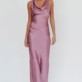 Cassiopeia Open Back Maxi Dress Grape