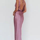 Cassiopeia Open Back Maxi Dress Grape