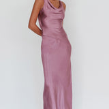Cassiopeia Open Back Maxi Dress Grape